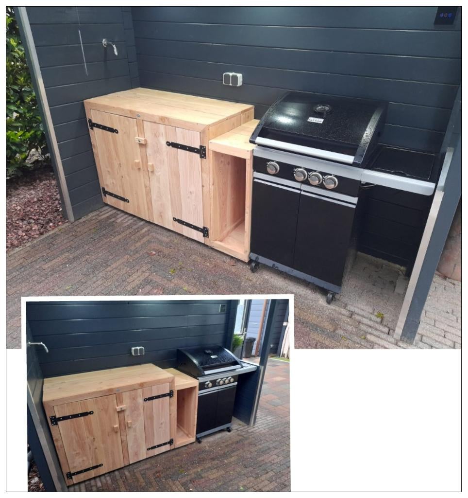 Buitenkeuken BBQ kast douglas, vuren, steigerhout NIEUW, Tuin en Terras, Buitenkeukens, Ophalen of Verzenden, Nieuw, Elektrisch