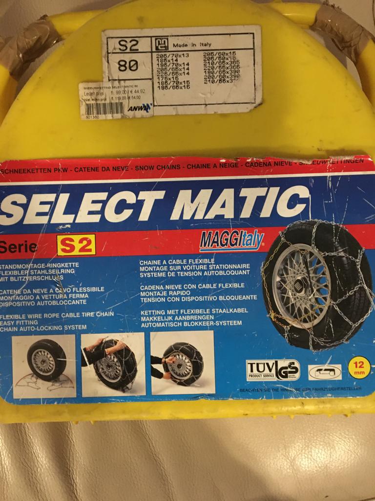 Sneeuwkettingen, Ophalen, Zo goed als nieuw