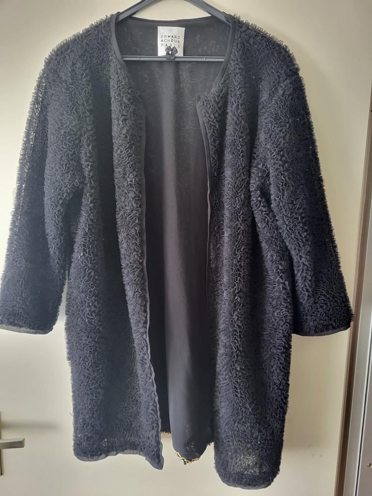 Edward Achour jasje in maat 38/40 bijzonder met tule, Maat 38/40 (M), Zwart, Ophalen of Verzenden, Zo goed als nieuw