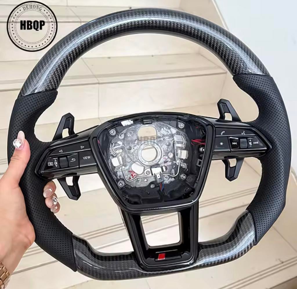 CUMSTOM STUREN LEER/ALCANTARA/CARBON, Auto-onderdelen, Besturing, Verzenden, Nieuw, Overige automerken