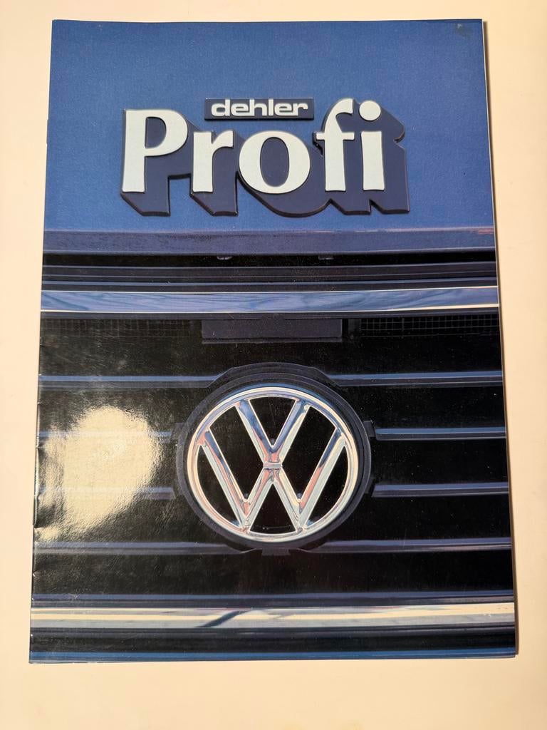 Volkswagen Transporter Dehler Profi Camper brochure 1989, Gelezen, Diverse auteurs, Ophalen of Verzenden, Volkswagen