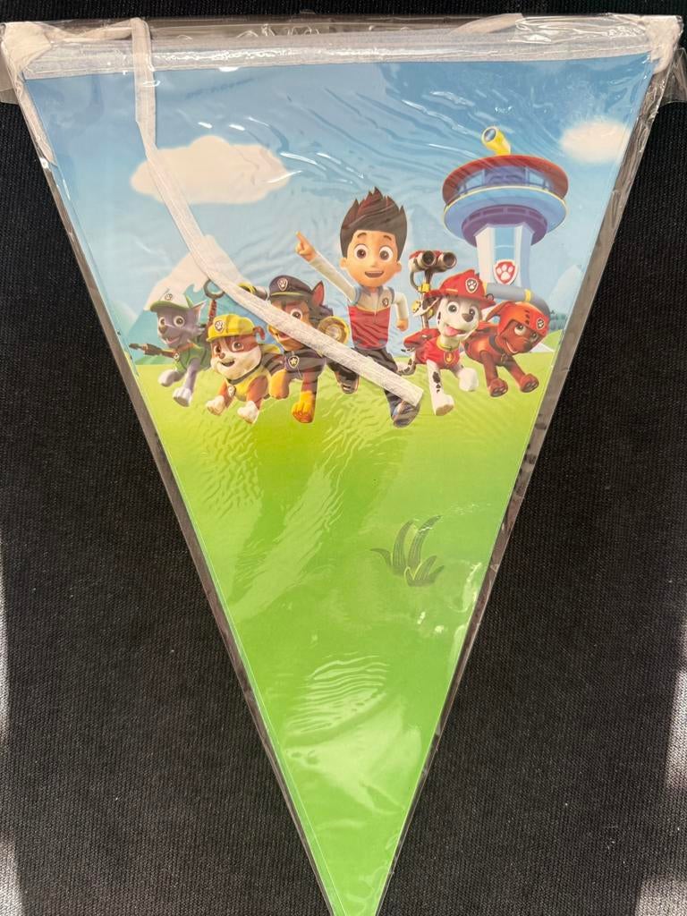 Paw Patrol slinger vlaggenlijn puntslinger, Ophalen of Verzenden, Nieuw, Versiering, Verjaardag