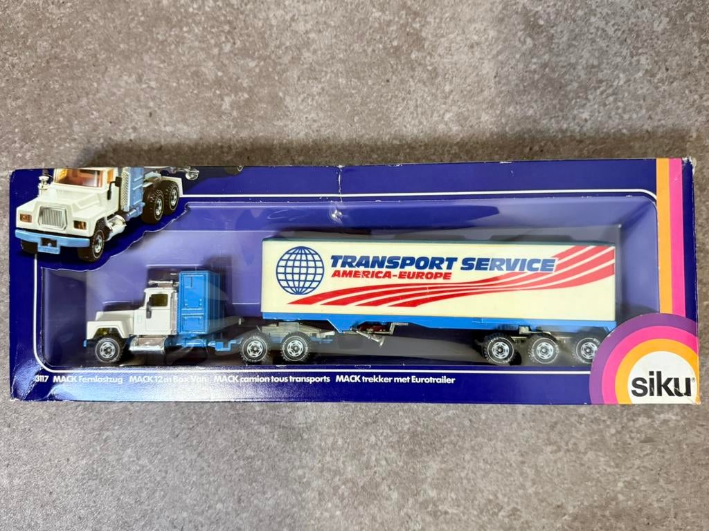 SIKU Mack Transport Service 1:55 OVP, Ophalen of Verzenden, Zo goed als nieuw, Bus of Vrachtwagen