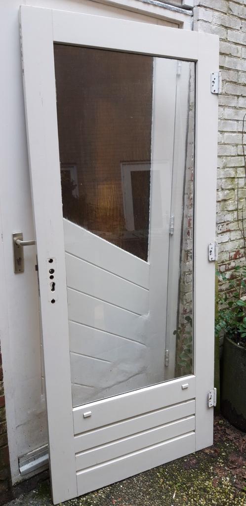 Buitendeur. Balcondeur. Achterdeur., Ophalen, Gebruikt, 80 tot 100 cm, 200 tot 215 cm