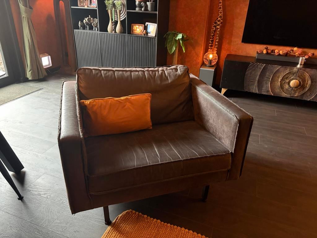 BePure Rodeo Loveseat zwart, Ophalen, Gebruikt, Stoer, 75 tot 100 cm