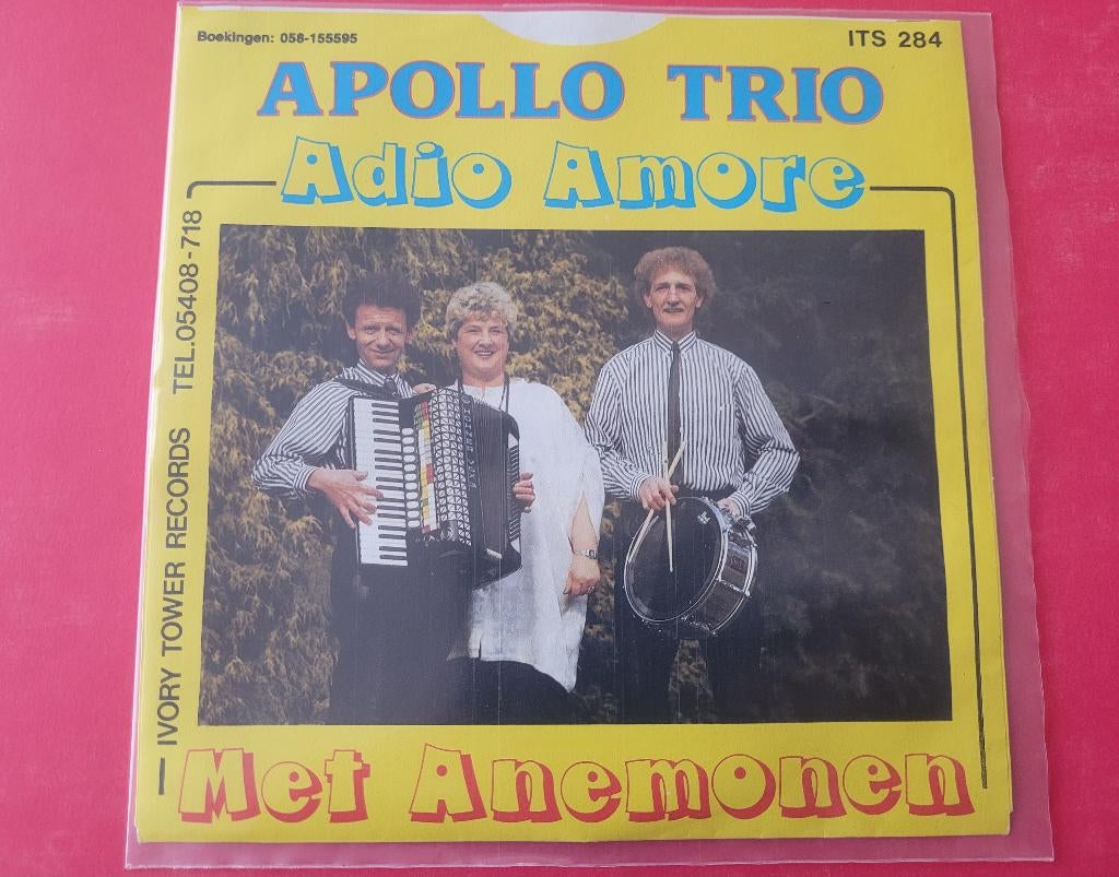 Apollo Trio - Adio amore - Met anemomen..., Ophalen, Zo goed als nieuw, Overige formaten, Levenslied of Smartlap