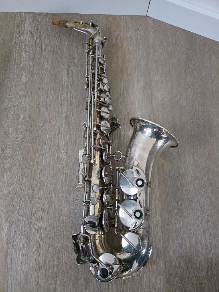 Alt-saxofoon Schenkelaars, Muziek en Instrumenten, Blaasinstrumenten | Saxofoons, Ophalen of Verzenden, Gebruikt, Alt, Met koffer
