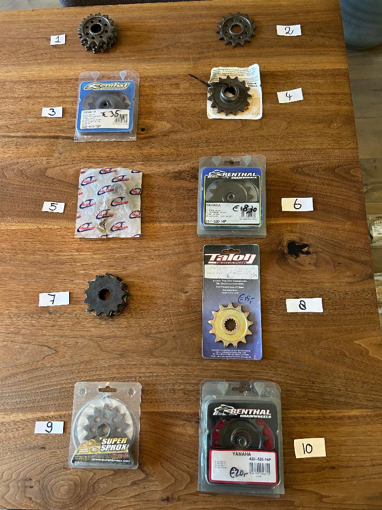 Voortandwiel Yamaha YZ/YZF/WR/WRF/TT/XT/YFM Kawasaki KDX/KX, Ophalen of Verzenden