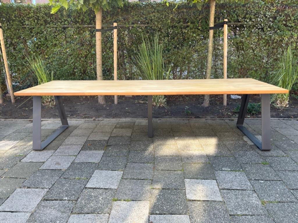 Nieuw 4 Seasons Outdoor Basso Teak hout tuin tafel 240 cm, Ophalen of Verzenden, Nieuw, Rechthoekig, Teakhout