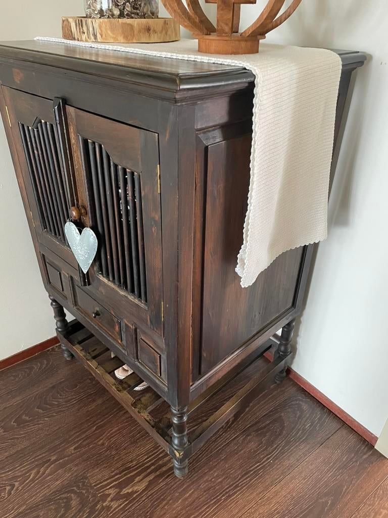 Wijnkast, Ophalen of Verzenden, Hout, 50 tot 75 cm