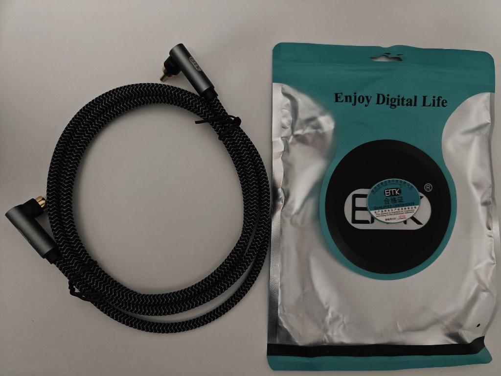 RCA naar RCA kabel 90 graden, Verzenden, Nieuw, Minder dan 2 meter, Overige kabels