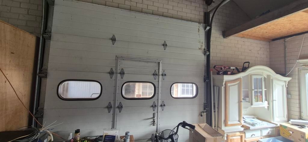 Garage/Loodsdeur, sectionaalpoort met loopdeur max. 290x275, Ophalen, Gebruikt, Garagedeur, 120 cm of meer