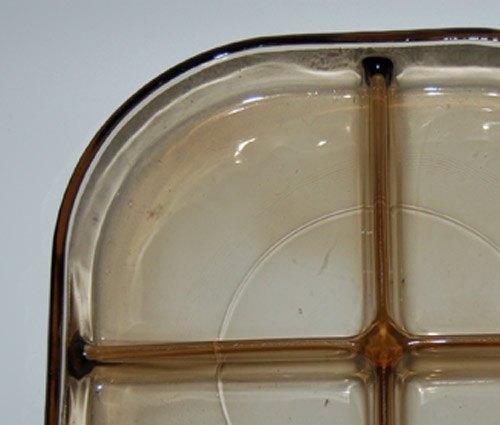 Persglazen retro verdeelschaal Italy, Ophalen of Verzenden, Huis en Inrichting