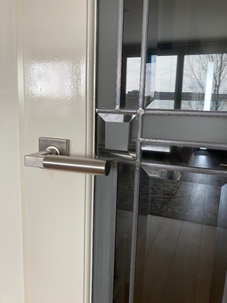 Binnendeur met glas in lood, Ophalen, Gebruikt, 80 tot 100 cm, Binnendeur