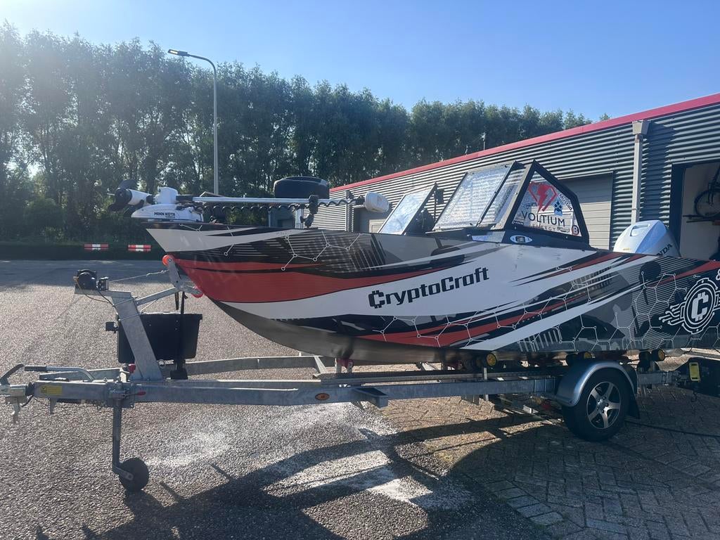 Double console visboot, 70 pk of meer, Overige materialen, Gebruikt, Ophalen of Verzenden
