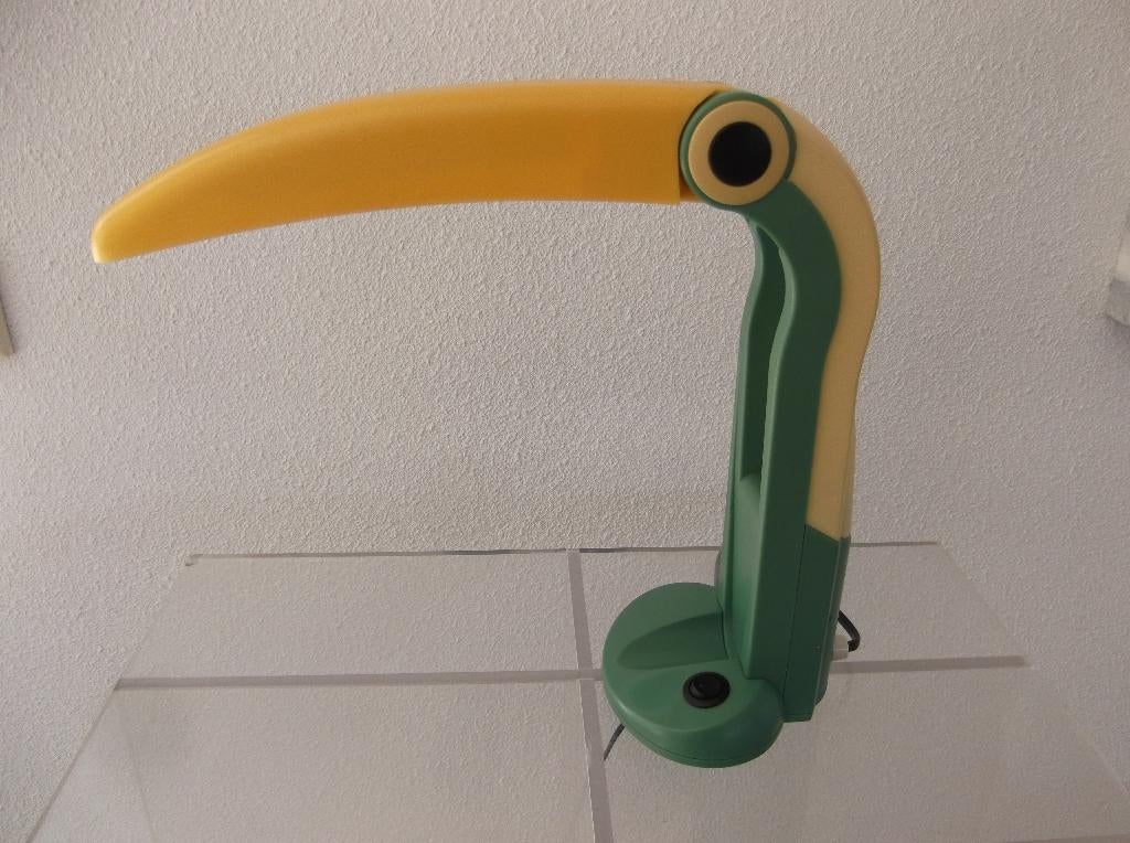 Vintage Toekan tafellamp uit de 80 jaren, Kunststof, Gebruikt, Ophalen of Verzenden, Retro / design