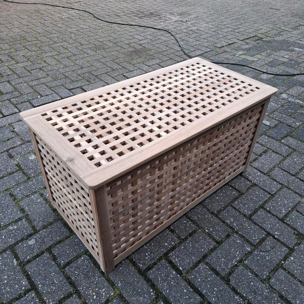 Ikea HOL opbergkist / salontafel 98x50 cm, Ophalen, 100 tot 150 cm, 50 tot 75 cm, Zo goed als nieuw