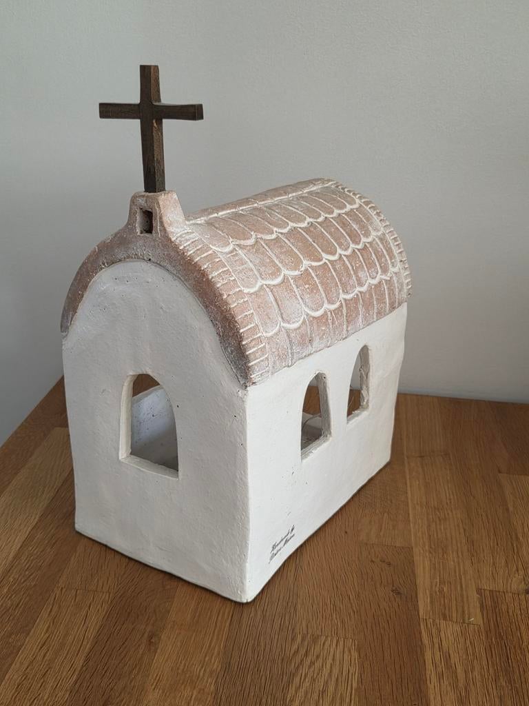 Riviera Maison Kerkje - Decoratief Huisje met Kruis, Ophalen of Verzenden, Zo goed als nieuw