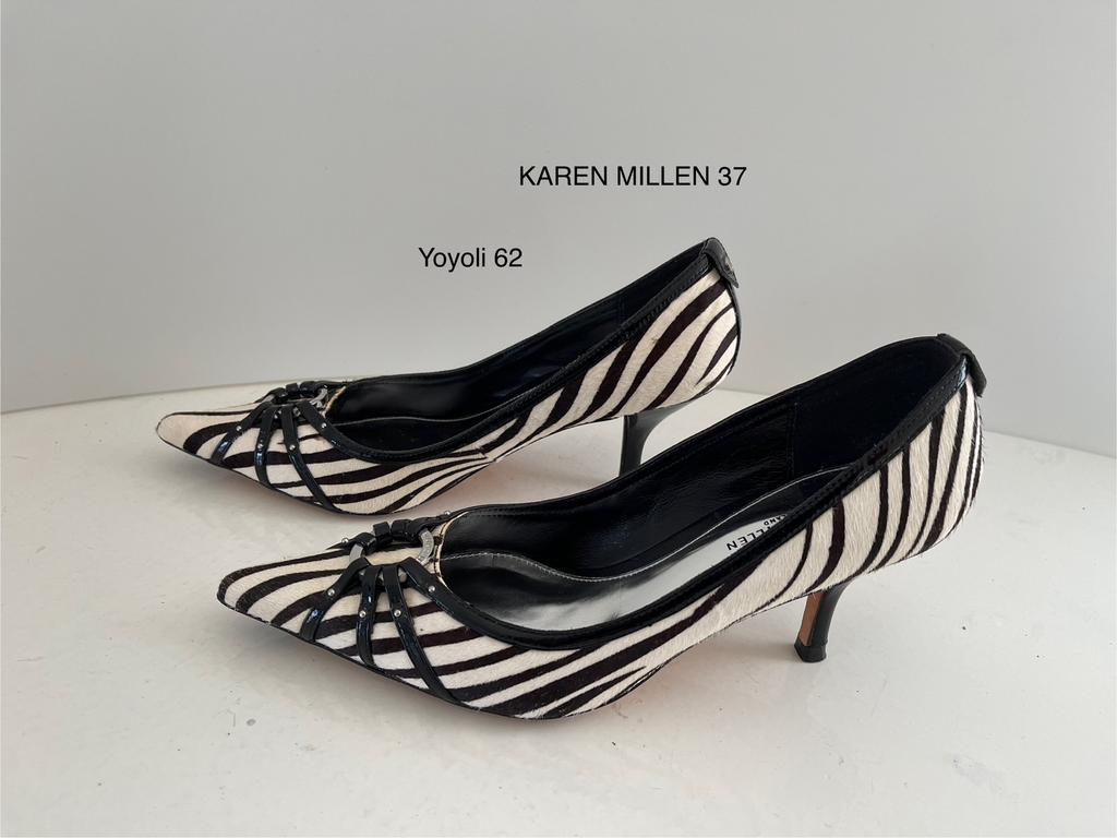 Karen Millen 37 zebra pumps 62), Pumps, Zwart, Ophalen of Verzenden, Zo goed als nieuw