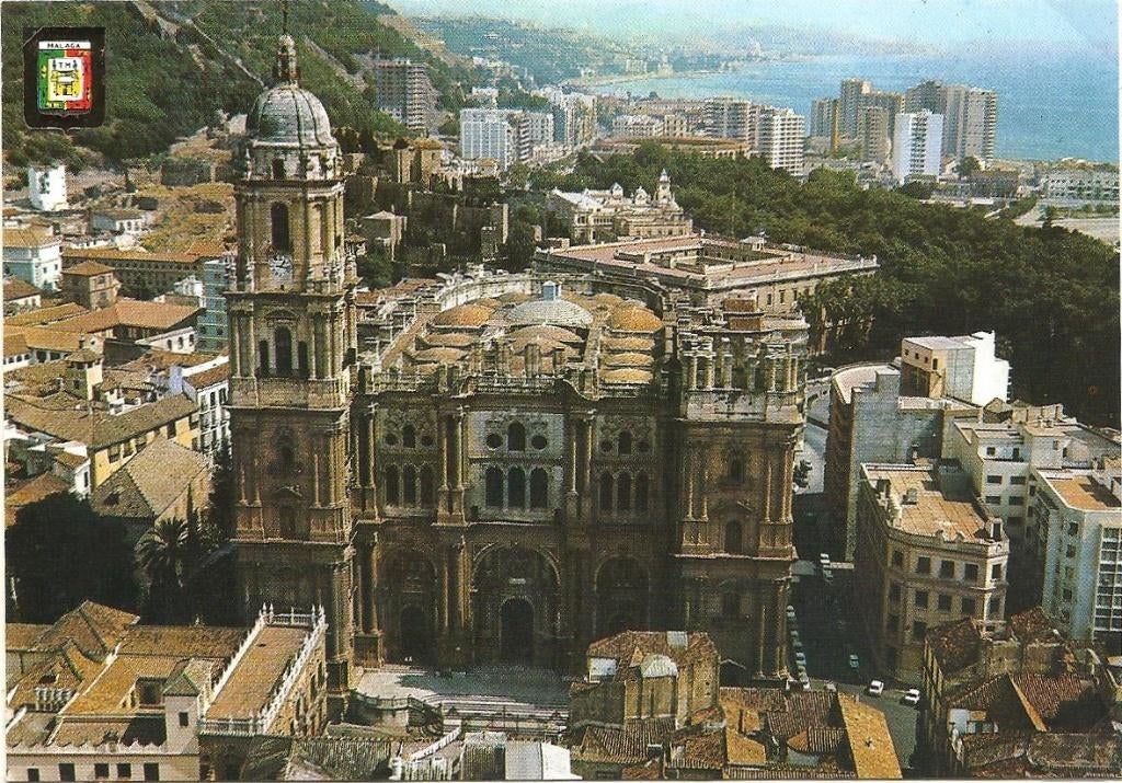 4 Ansichtkaarten Malaga Costa del Sol Spanje 1973., Ophalen of Verzenden, 1960 tot 1980, Ongelopen, Spanje