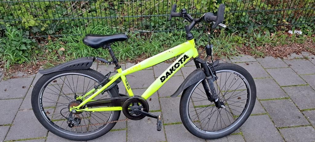 Dakota jongensfiets, neon geel, Ophalen of Verzenden, Gebruikt, 26 inch of meer, Versnellingen