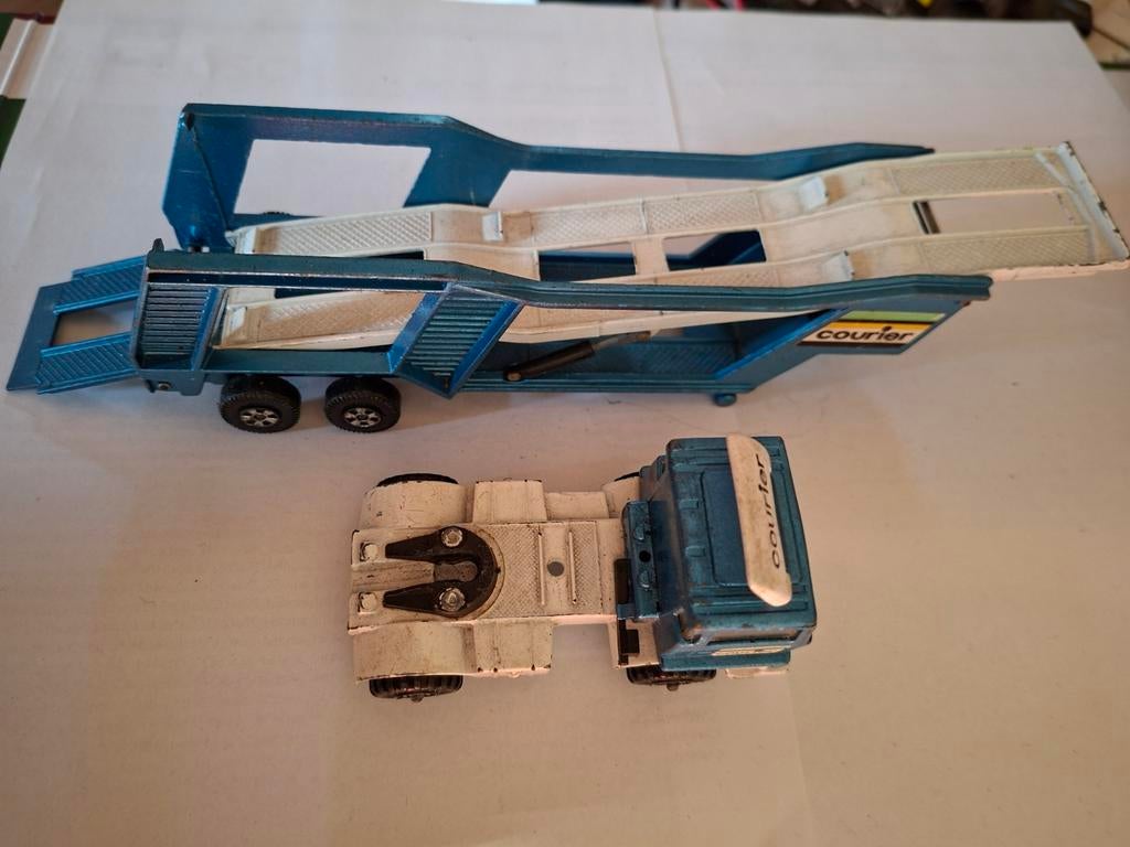 Matchbox Super Kings Bedford TM K-10 Autotransporter 1980, Ophalen of Verzenden, Gebruikt, Overige typen, Overige merken