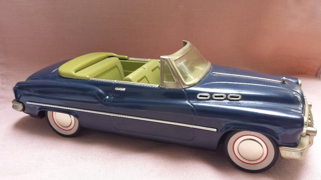 BUICK open ~ Classic Car 1950 ~ Modelauto 1:18 BLAUW, Ophalen of Verzenden, Zo goed als nieuw, Auto, Overige merken