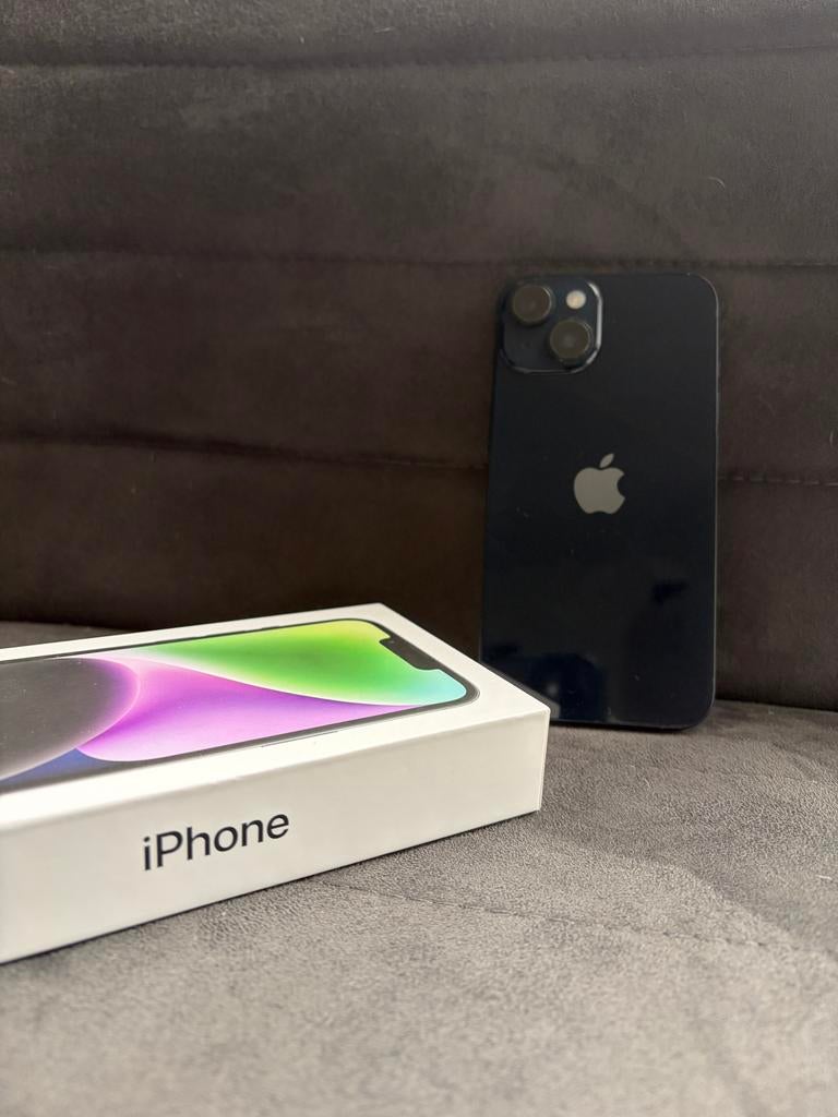iPhone 14 128GB, incl. ongebruikte kabel, Ophalen, Zwart, Zonder simlock, Zonder abonnement