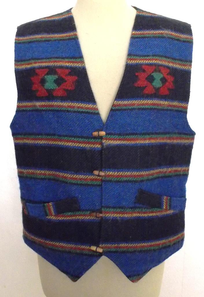 Folklore/Peru 100% wollen gilet! L, Maat 42/44 (L), Zo goed als nieuw, Zonder mouw, Verzenden