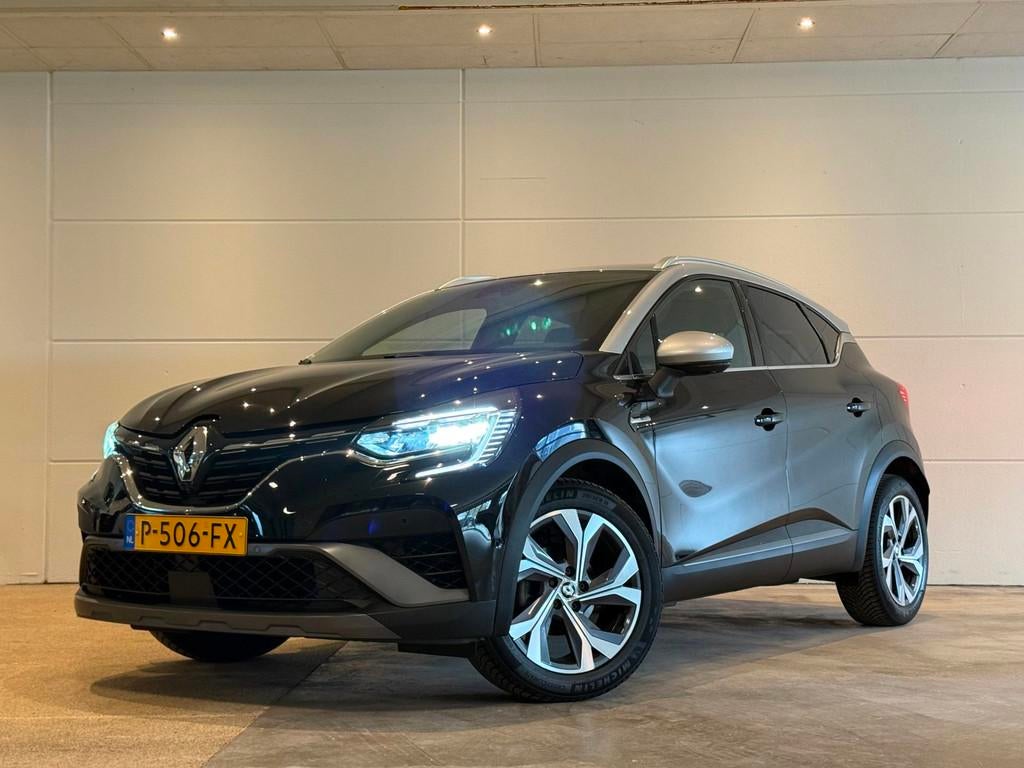 Renault Captur 1.3 TCe 140 R.S. Line Mild hybride vol opties, Gebruikt, 4 cilinders, Leder en Stof, Zwart