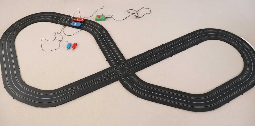 Fleischmann racebaan jaren 60/70 met rondenteller, opknapper, Fleischmann, Ophalen of Verzenden, Elektrisch, Racebaan