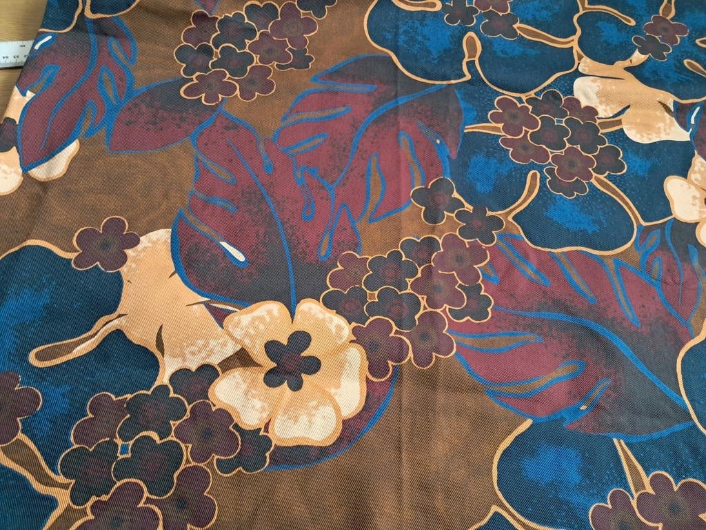Kleinere lap denim bloemen van Dries van Noten, Hobby en Vrije tijd, Stoffen en Lappen, 120 cm of meer, Nieuw, Ophalen of Verzenden