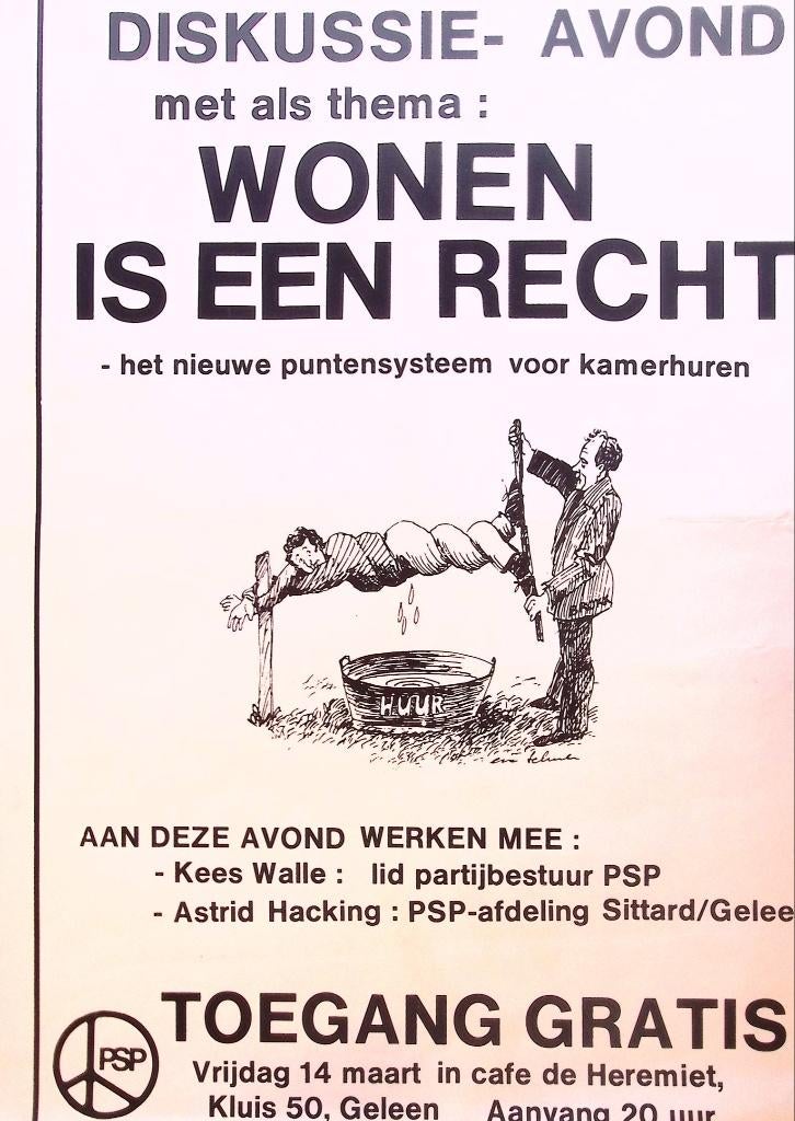 Poster Woonrecht, Ophalen, Gebruikt, A1 t/m A3