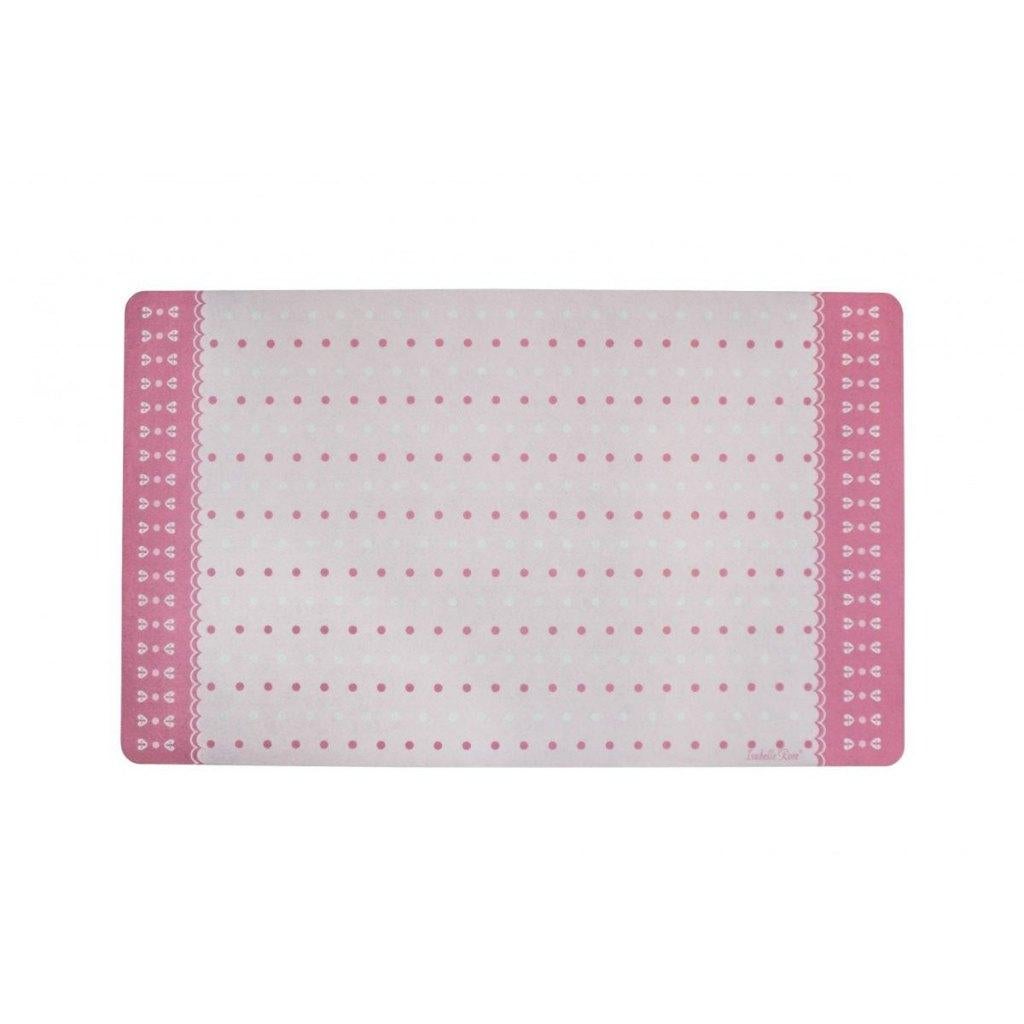 Antislip Badmat 45x75 cm – Wit met Roze Stippen - Polka dots, Ophalen of Verzenden, Nieuw, Wit, Badmat