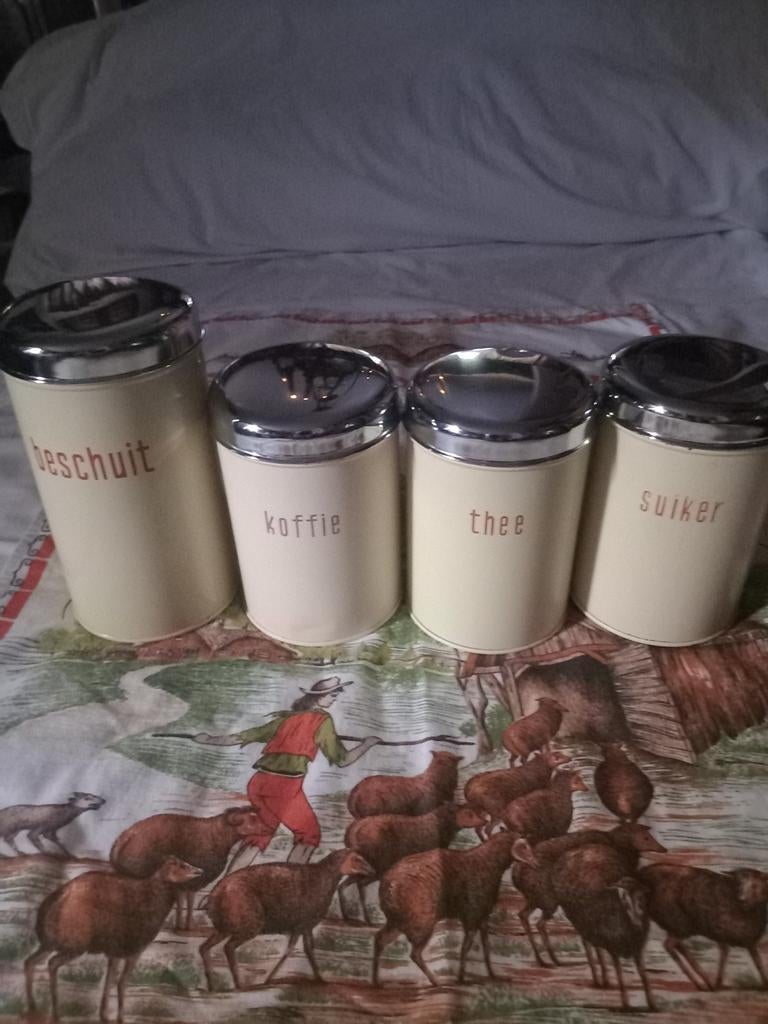 Brabantia voorraadbussen 70er jaren, Antiek en Kunst, Ophalen of Verzenden