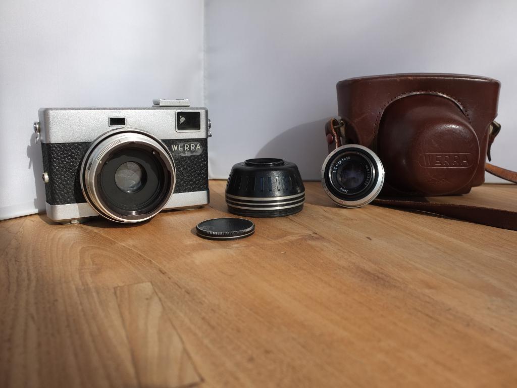 ✅ Meetzoeker Werra 3 Carl Zeiss Jena & 50mm Tessar & Tas, Ophalen, Zo goed als nieuw, Spiegelreflex, Overige Merken