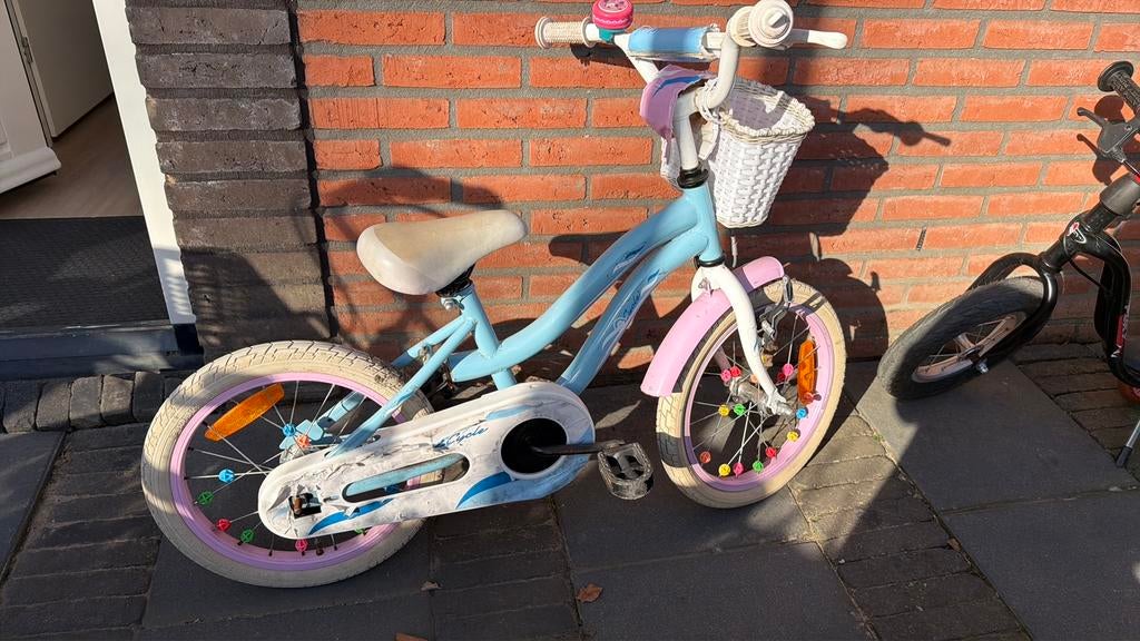 Meisjes fiets 16 inch, Ophalen, Gebruikt, 16 tot 20 inch