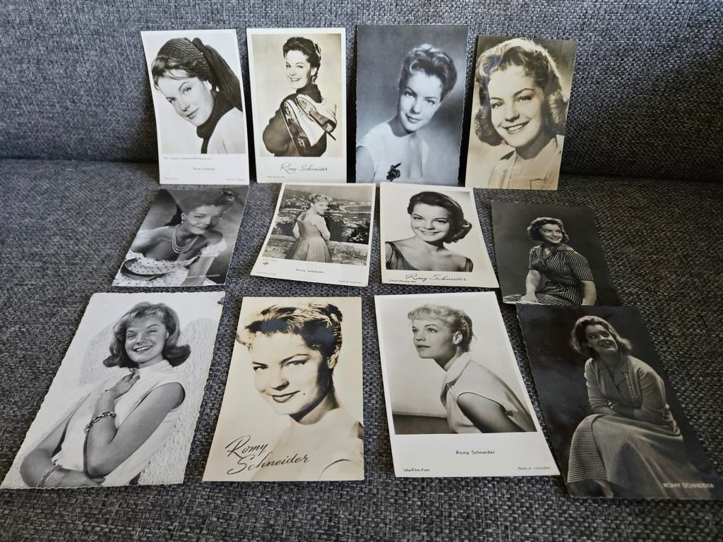 Romy Schneider: 18 Vintage ansichtkaarten, Verzenden, Gebruikt, Film, Foto of Kaart
