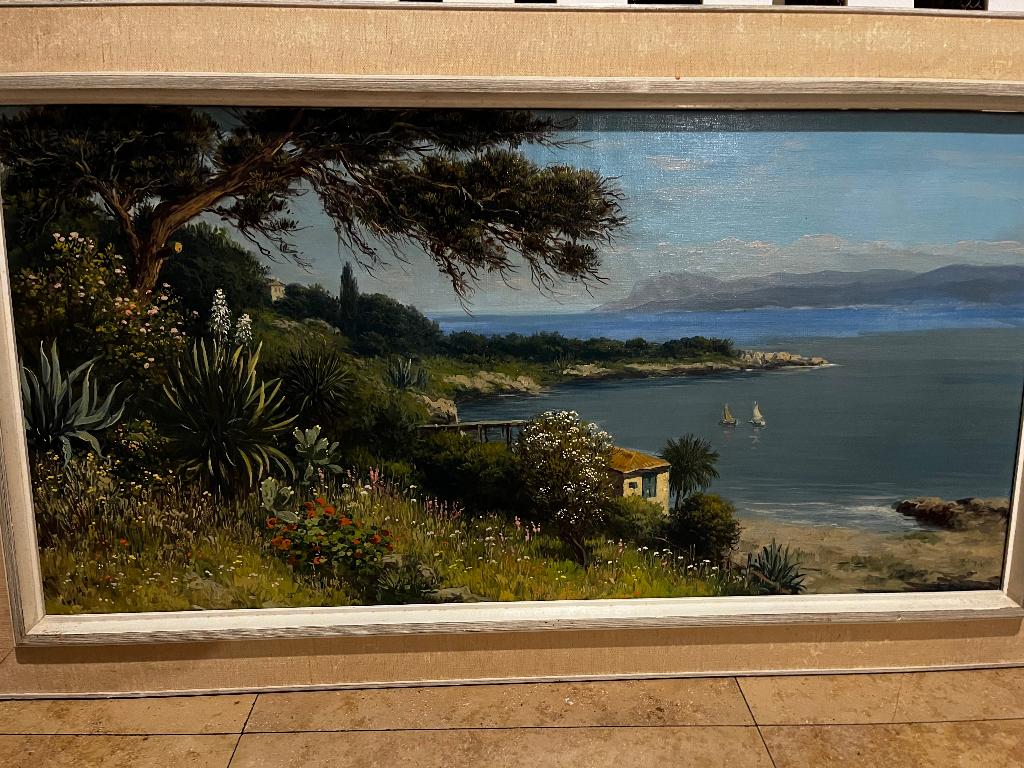 Schilderij mediterraans landschap, Ophalen