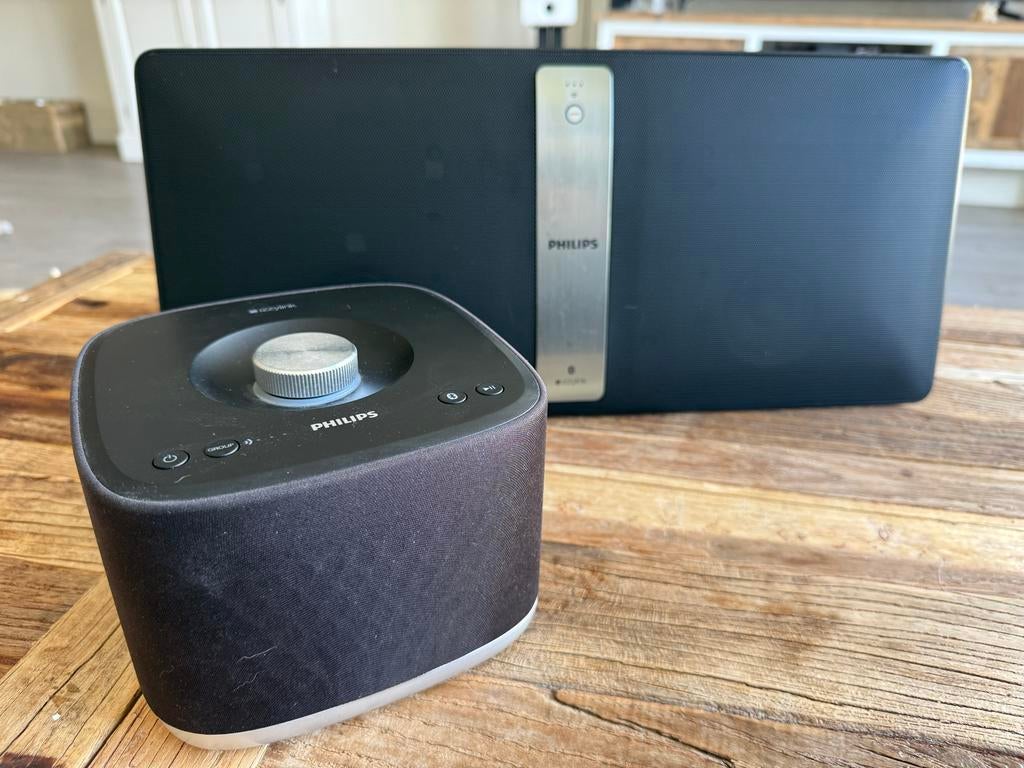 Philips BM50 + BM5B/10 DUO Multiroom Speaker Set, Philips, Gebruikt, Overige typen, Ophalen of Verzenden