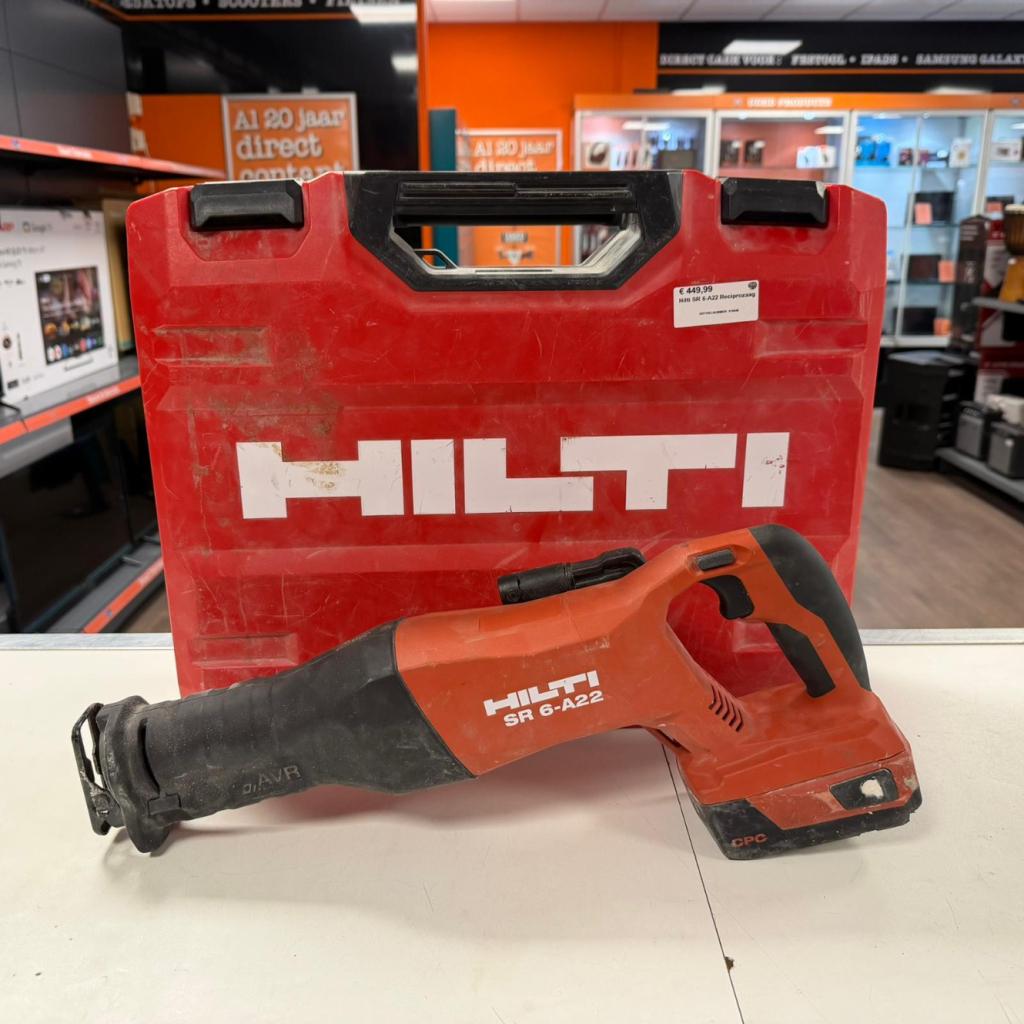 Hilti SR 6-A22 Reciprozaag + Accu, Hilti, Zo goed als nieuw, Support@hilti.com, Hilti Corporation, Feldkircher Strasse 100, 
9494 Schaan
Liechtenstein