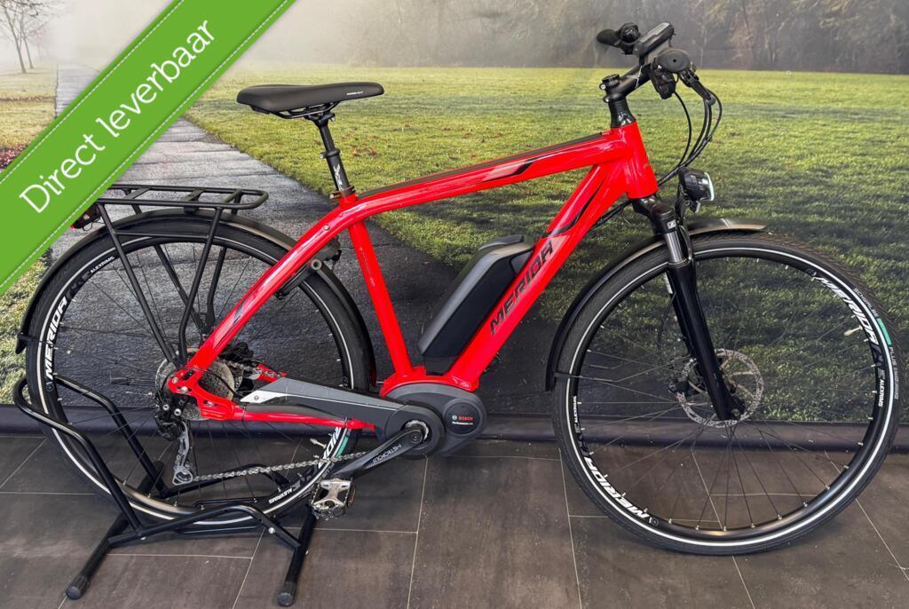 Merida Espresso Elektrische Herenfiets met Bosch Middenmotor, Merida Benelux B.V., Ophalen of Verzenden, Zo goed als nieuw, 51 tot 55 cm