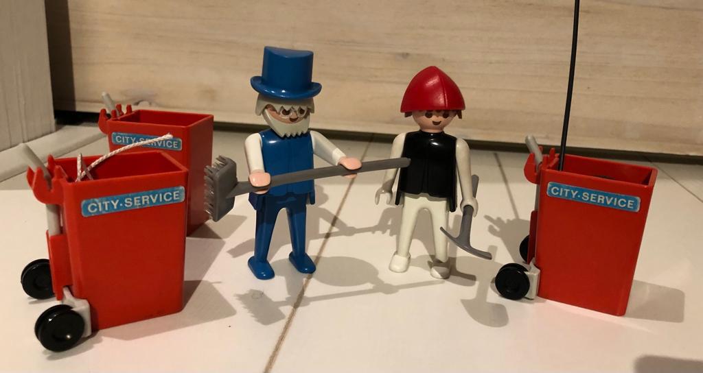 Playmobil. Twee vuilnismannen, Ophalen of Verzenden, Gebruikt