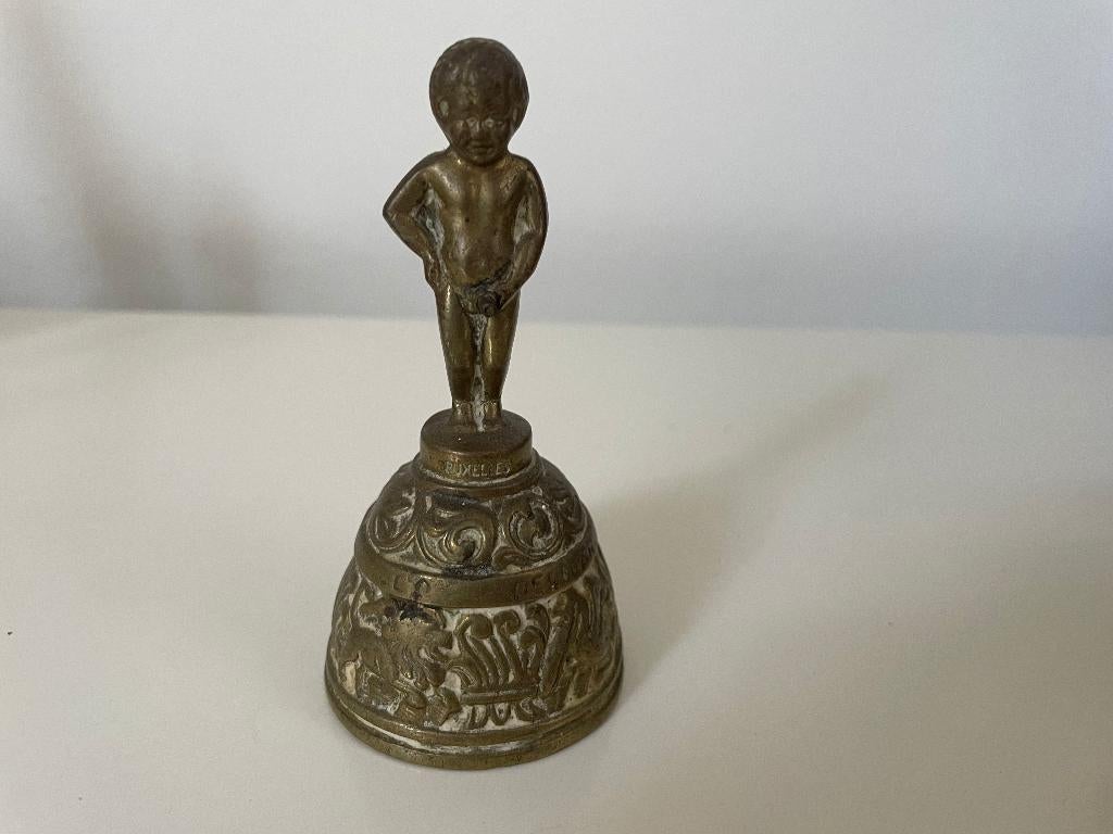 C562 Tafelbel Manneke Pis. Tafelbelletje Marcus Angelus, Antiek en Kunst, Ophalen of Verzenden
