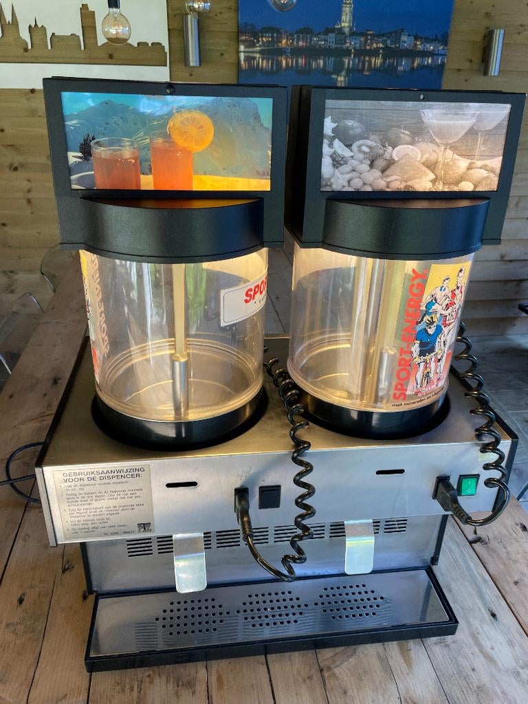 D961 Professionele dubbele drankdispenser – merk CBG, Ophalen, Gebruikt, Metaal