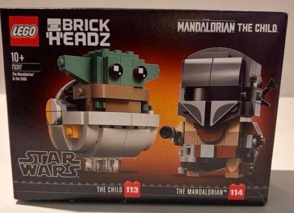 LEGO BrickHeadz The Mandalorian & The Child 75317, Lego, Denemarken, Nieuw, Ophalen of Verzenden