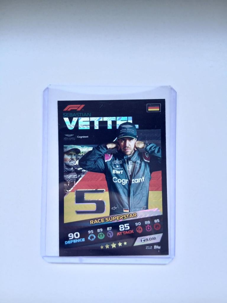 Sebastian Vettel Topps Turbo Attax 2021 F1 Kaart, Ophalen of Verzenden, Zo goed als nieuw, Formule 1