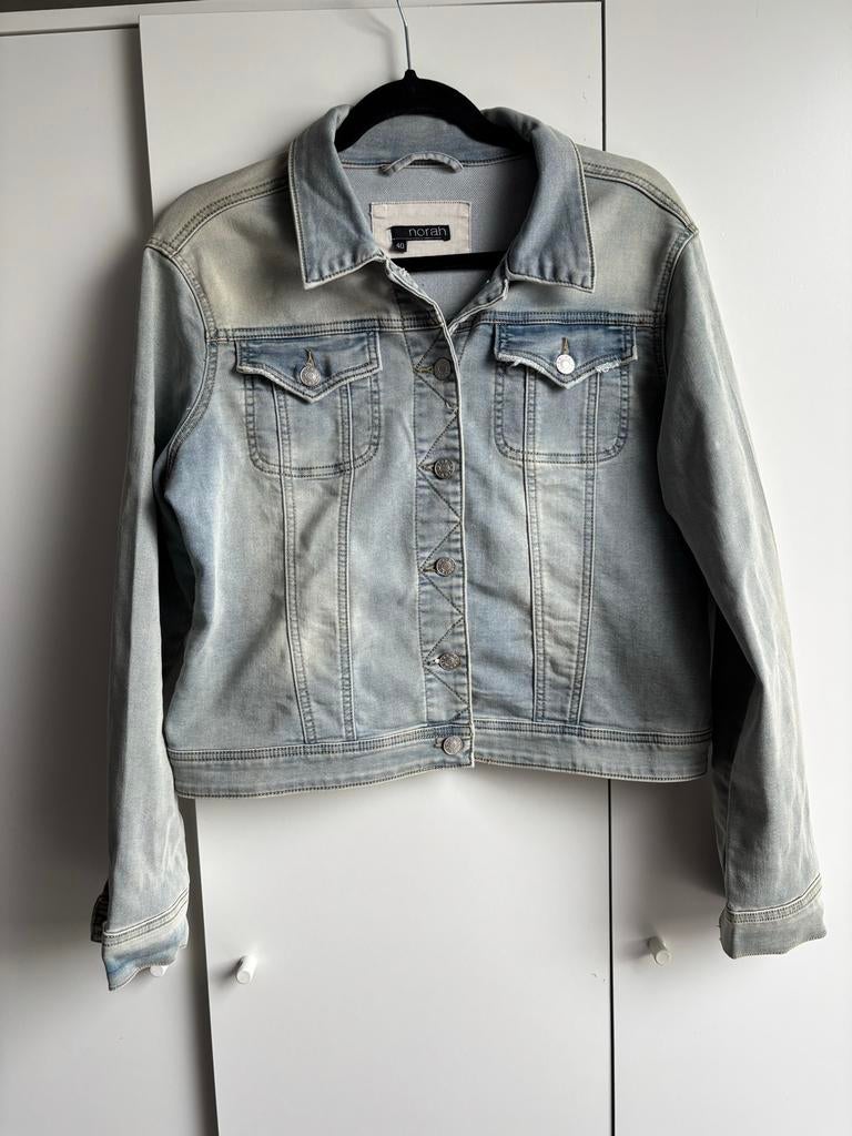 Norah spijkerjack maat 40 - Nieuwstaat met stretch, Ophalen of Verzenden, Nieuw, W30 - W32 (confectie 38/40)