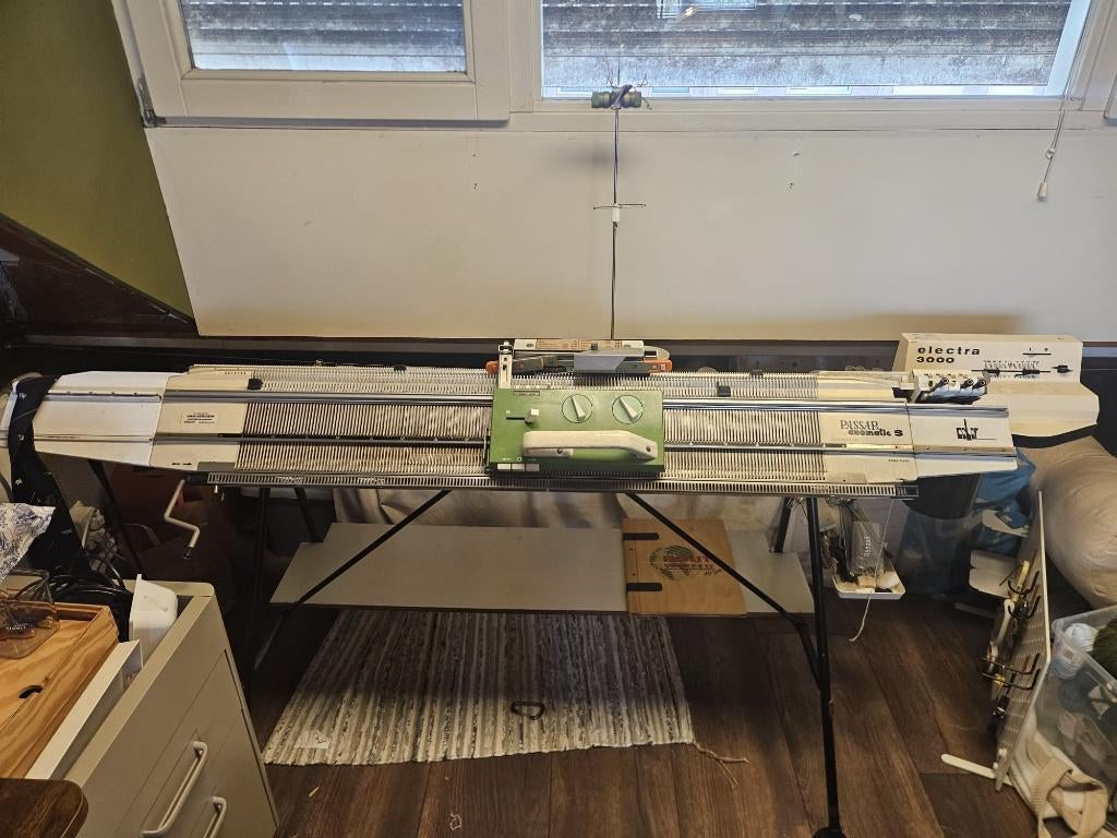 Breimachine Passap Duomatic s met motor en accessorrtes, Ophalen, Nieuw, Breien, Machine