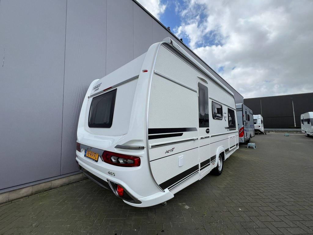 Fendt Bianco Activ 465 SGE, Caravans en Kamperen, Caravans, Tot en met 2, Bedrijf, Fendt, 5 tot 6 meter